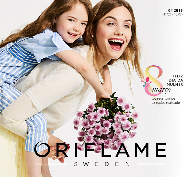 Capa do Catálogo 04 de 2019 da Oriflame