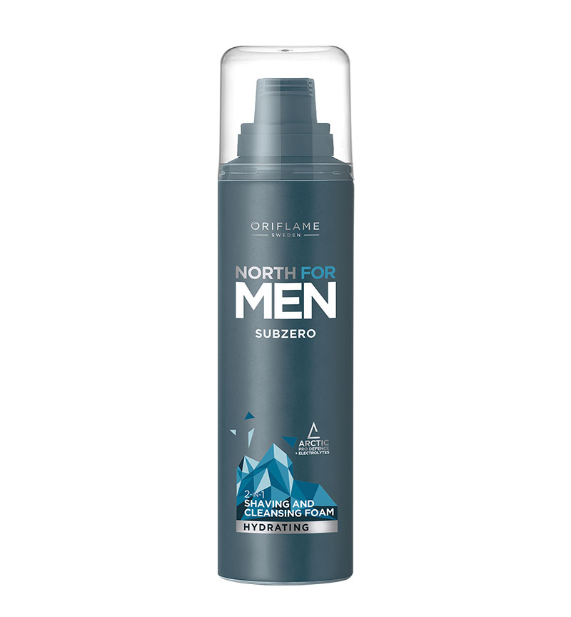 Espuma de Limpeza e Barbear 2 em 1 Subzero North For Men