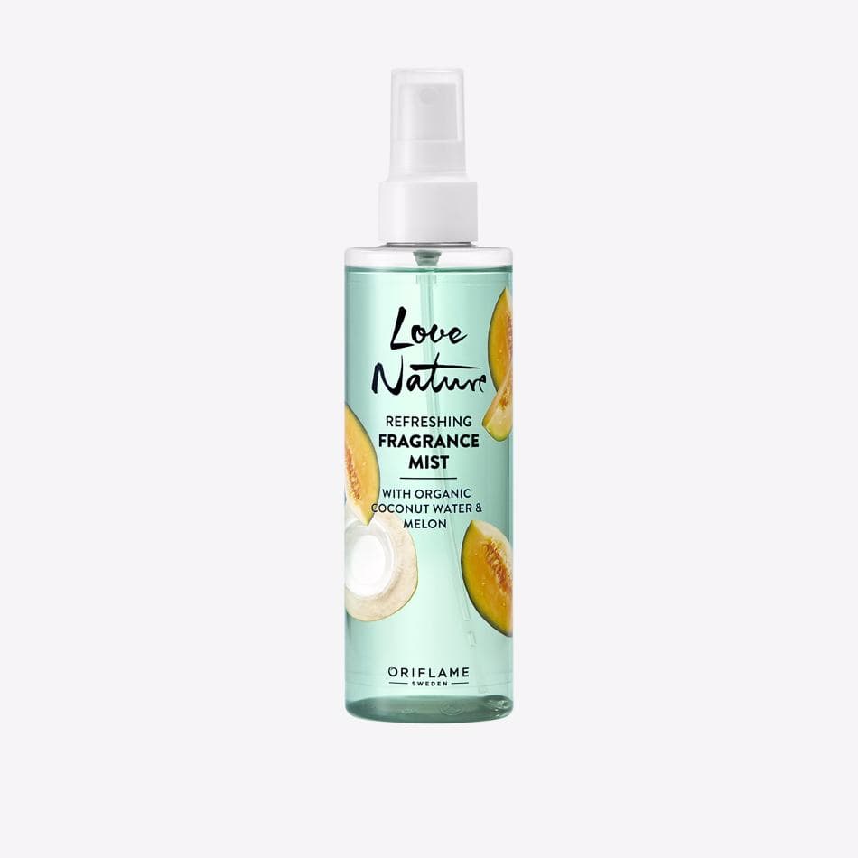 Bruma Perfumada Refrescante com Água de Coco e Melão Biológicos Love Nature