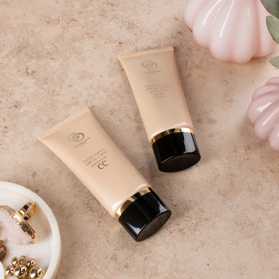 Creme CC Caress com FPS 30 + Proteção UVA Giordani Gold