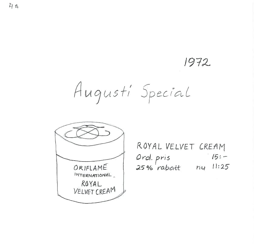 Criação de Royal Velvet nos anos 70