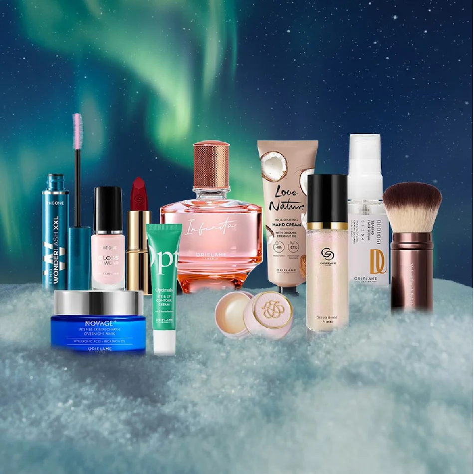 Produtos do calendário do advento Oriflame