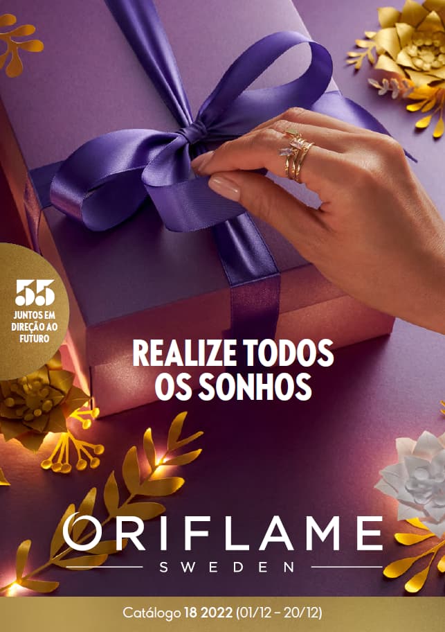 Capa do Catálogo 18 de 2022 da Oriflame