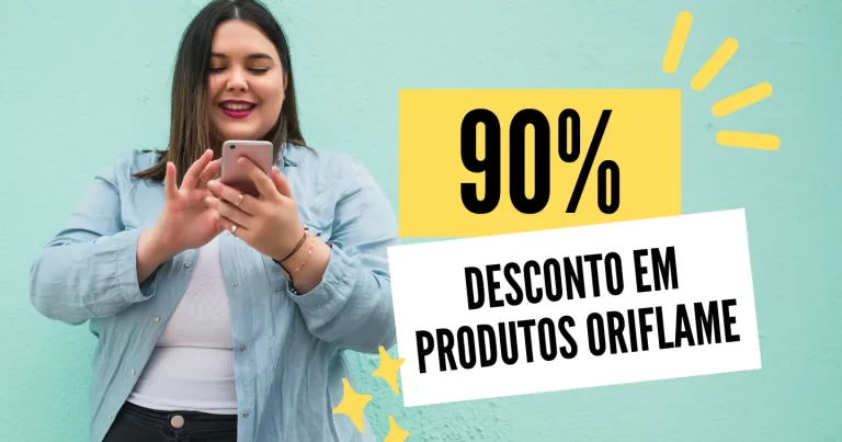 90% de desconto em produtos Oriflame