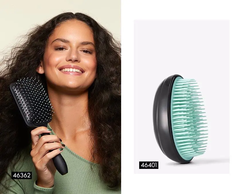 Escova Plana e Escova Detangler