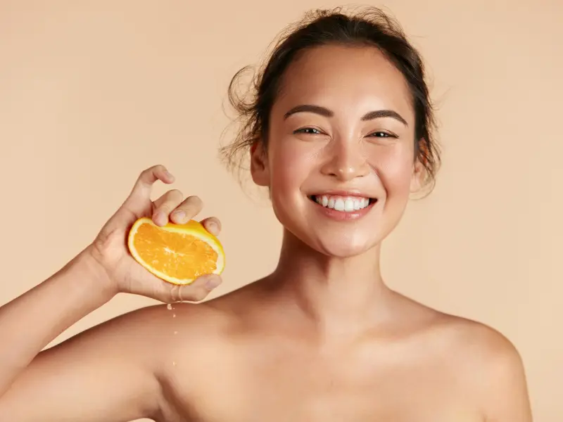 Vitamina C na pele do rosto