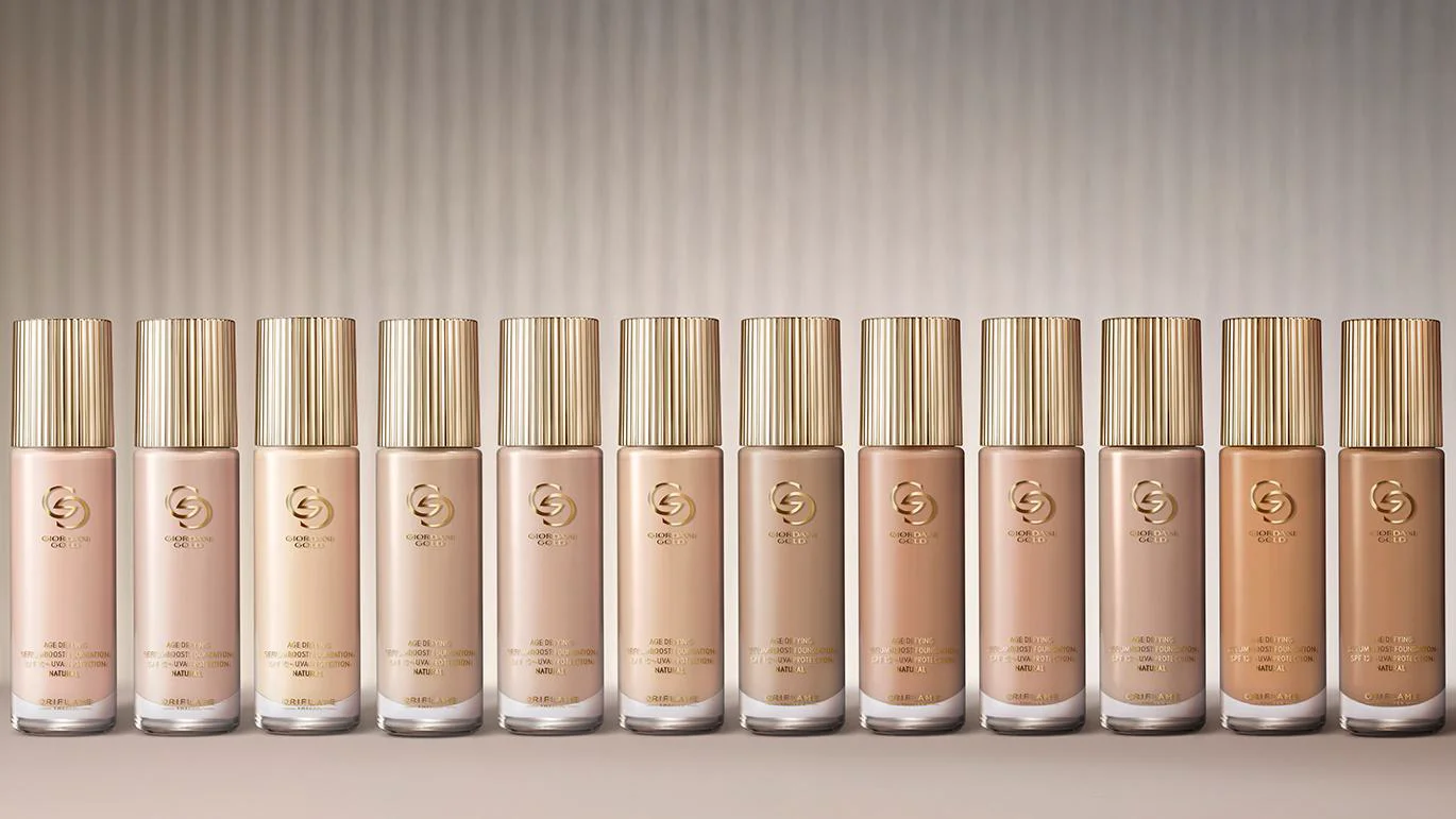 Os 12 tons da Base Giordani Gold Serum Boost