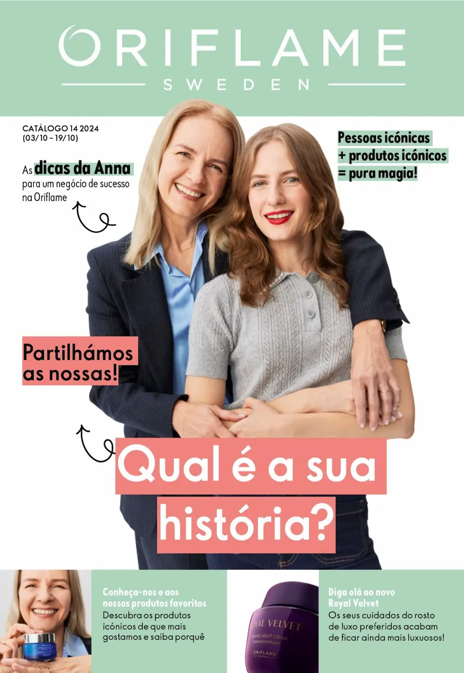 Capa do Catálogo 14 de 2024 da Oriflame