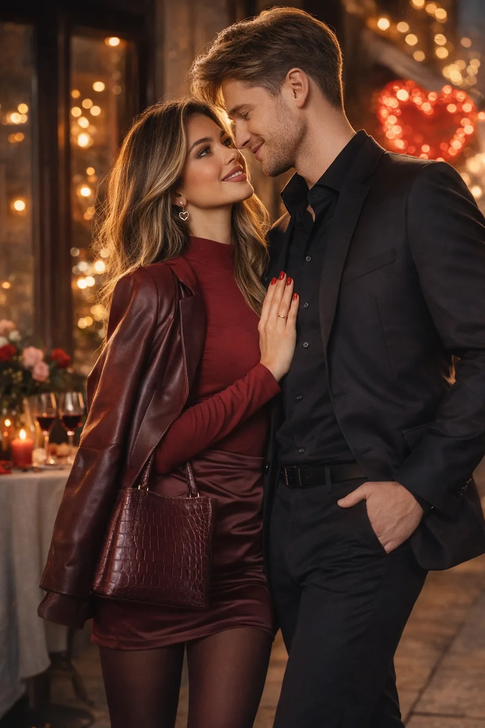 Unhas Dia dos Namorados