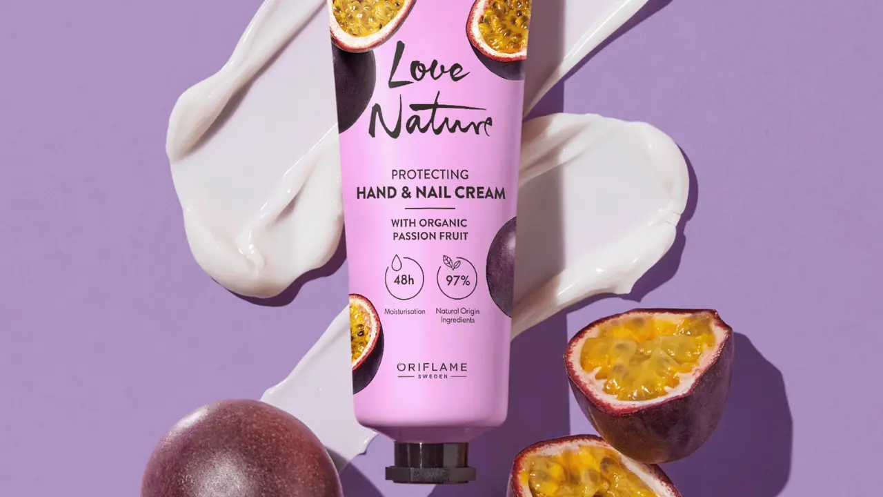 Creme de Mãos e Unhas Protetor com Maracujá Biológico Love Nature