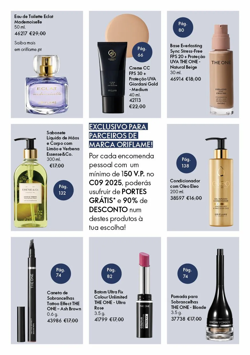 Programa 90% OFF Oriflame