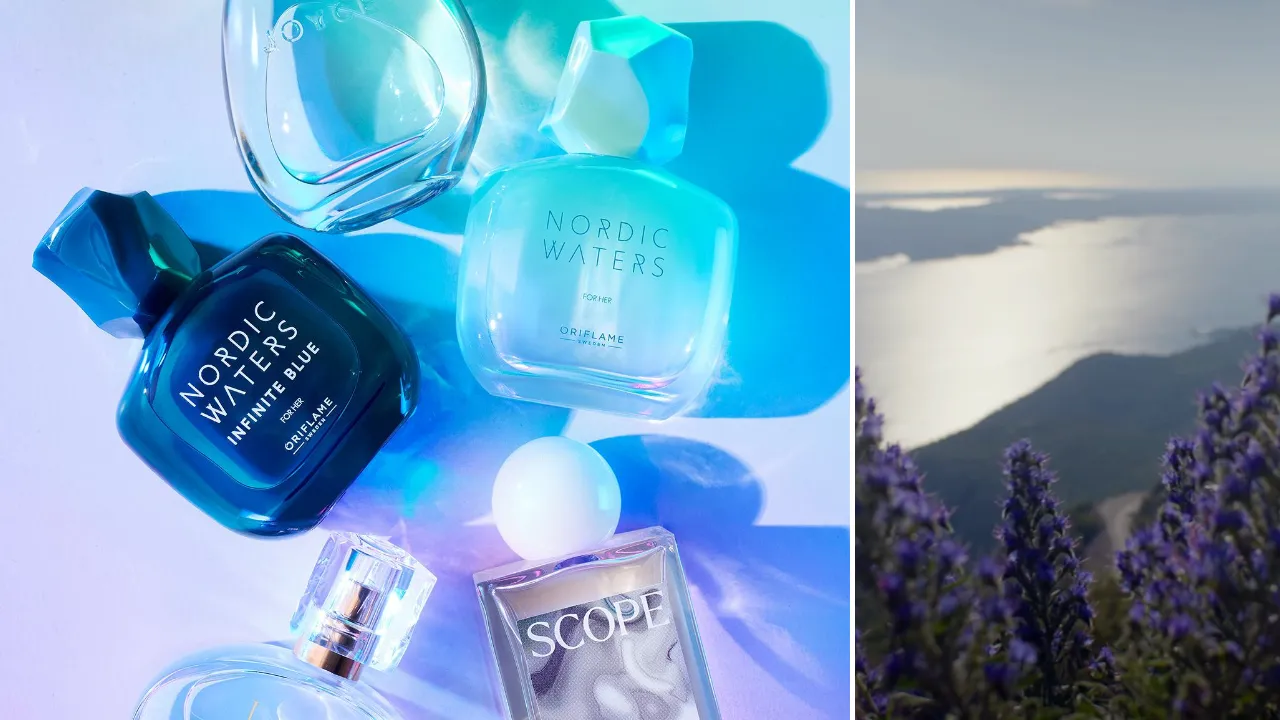 Perfumes refrescantes e pacíficos