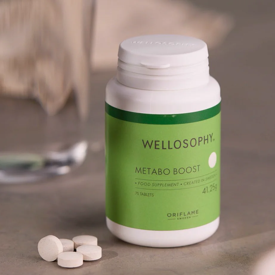 Suplemento Metabo Boost Wellosophy da Oriflame