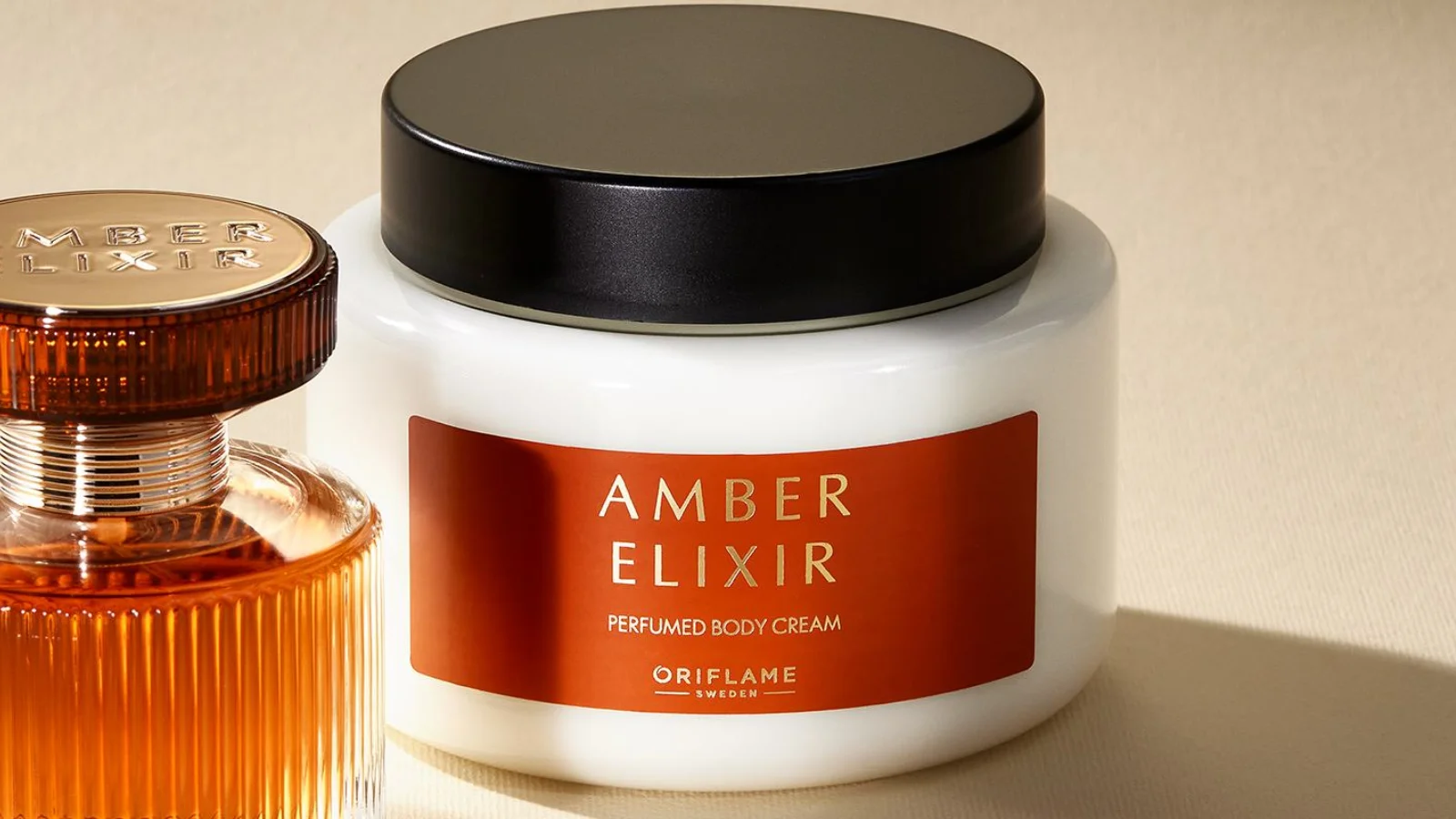 Creme de Corpo Perfumado Amber Elixir da Oriflame