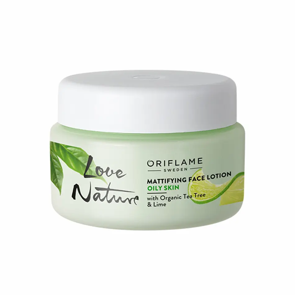 Loção Facial Matificante com Tea Tree e Lima Biológicos Love Nature
