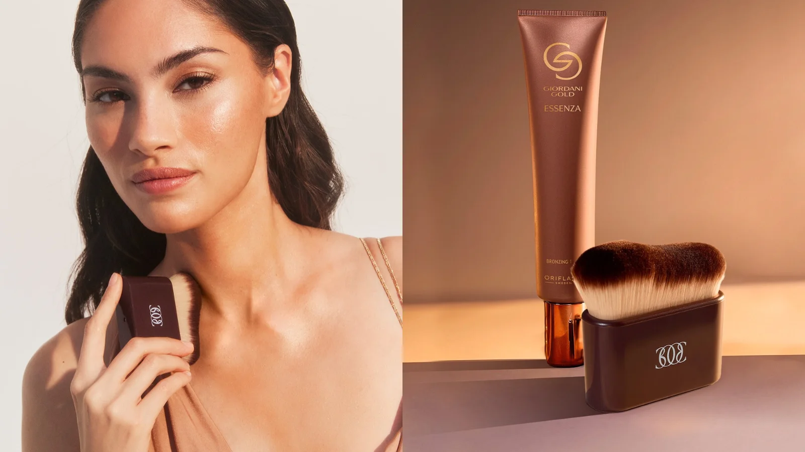 Pincel para bronzer em creme