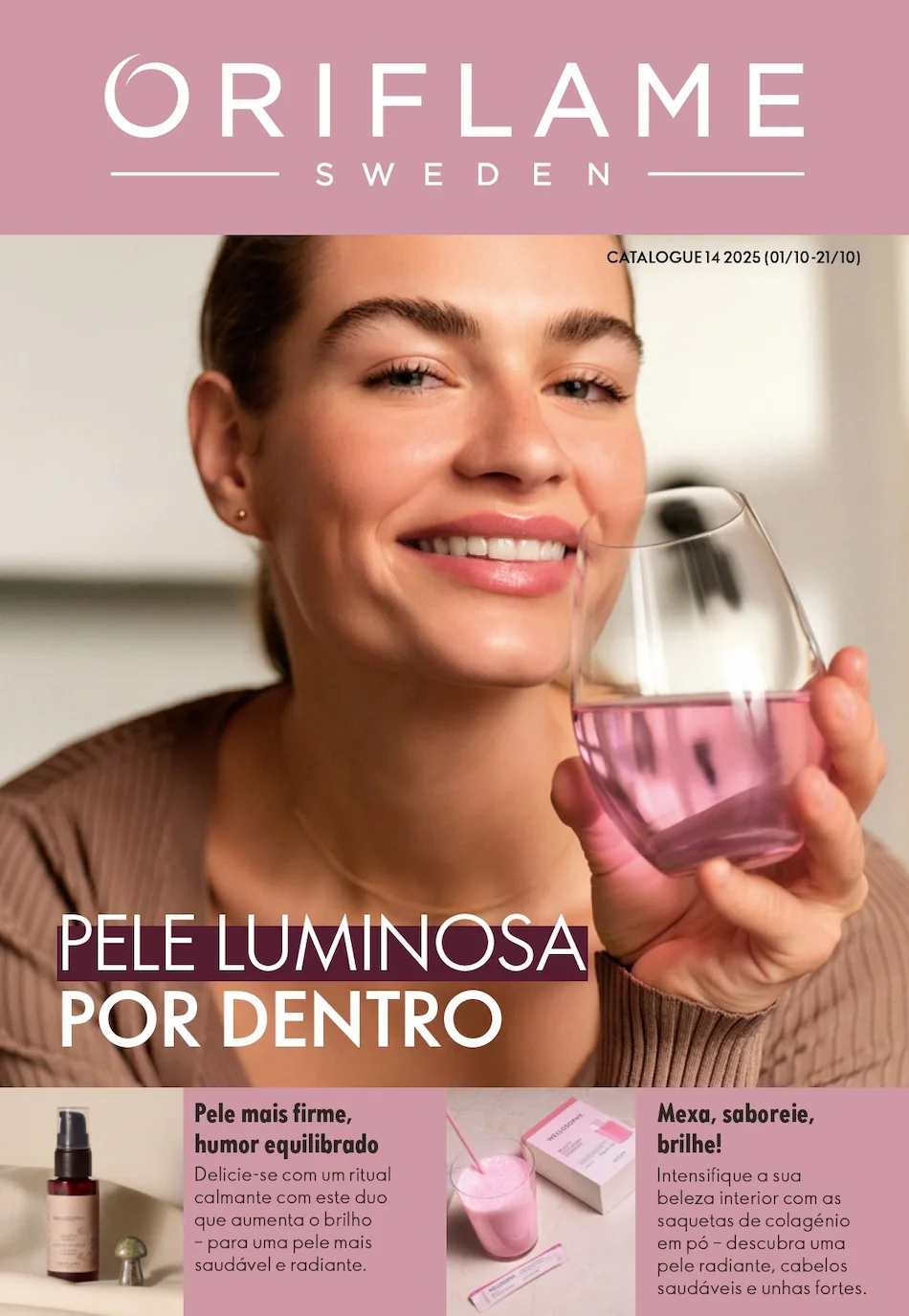 Capa do catálogo 14 de 2025 da Oriflame