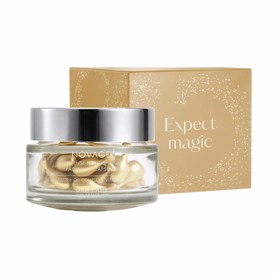 Cápsulas Nutritivas Óleo Facial Intense Nourishment Novage+ Edição Festiva