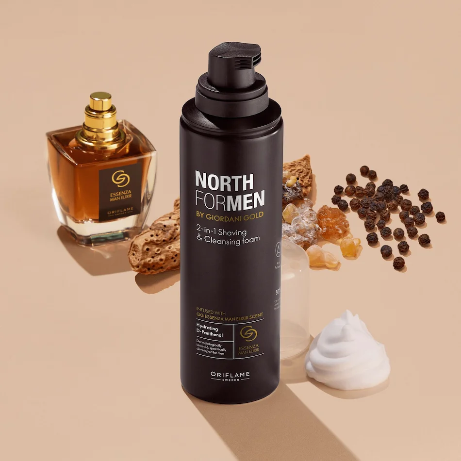 Espuma Limpeza e Barbear North For Men Essenza Man