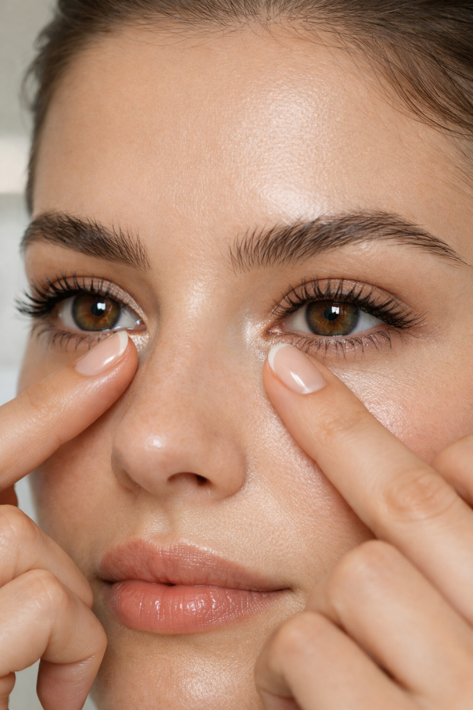 Iluminar canto interno do olho