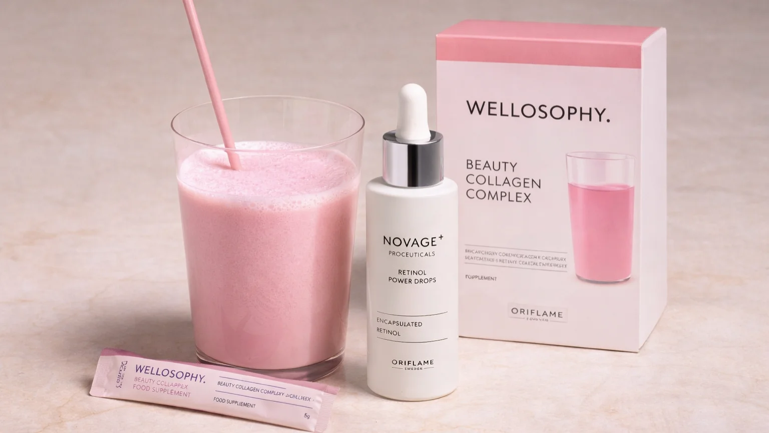 Colagénio e retinol