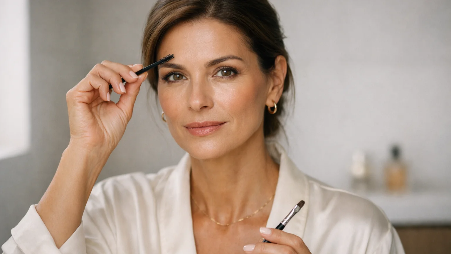 Sobrancelhas pele madura