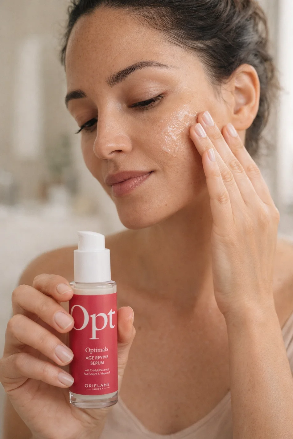 Aplicação do sérum na rotina de skincare