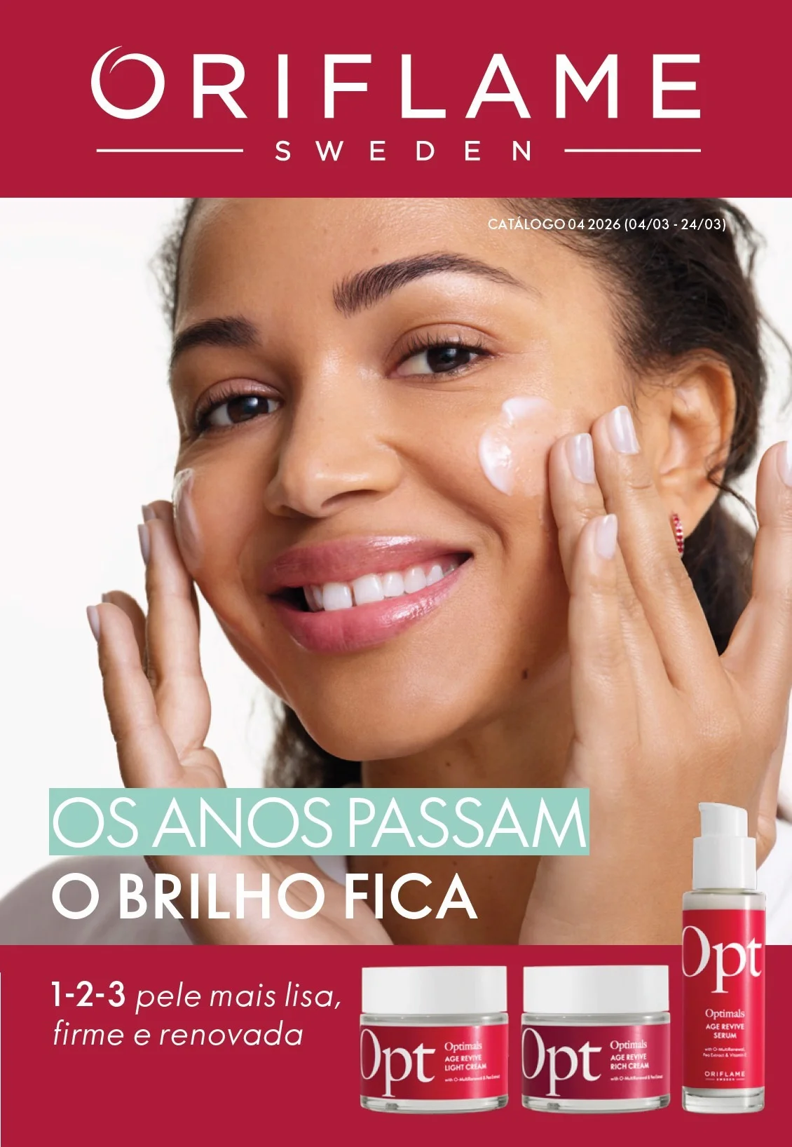 Capa do Catálogo 4 de 2026 da Oriflame