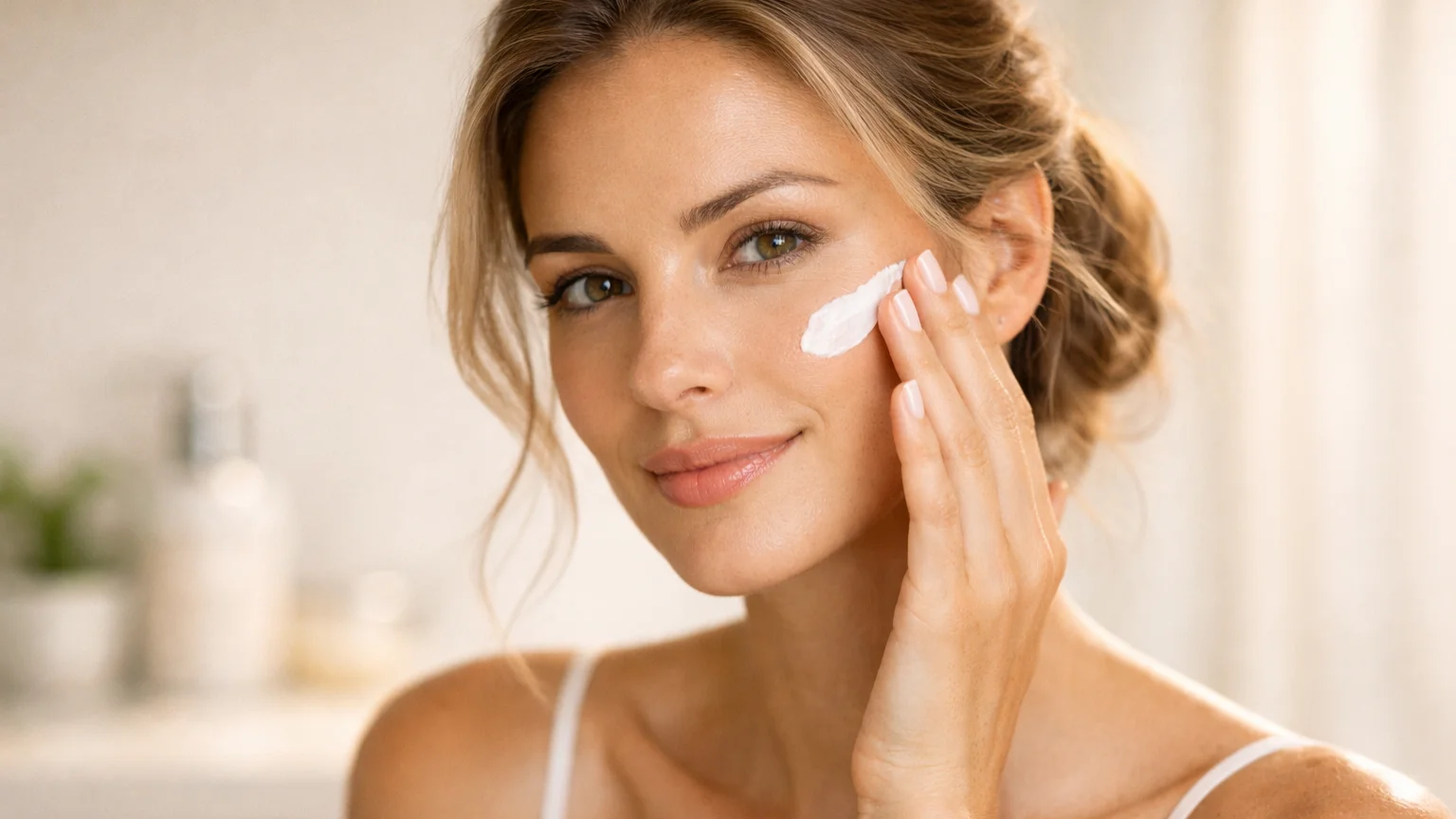 Como aplicar creme no rosto