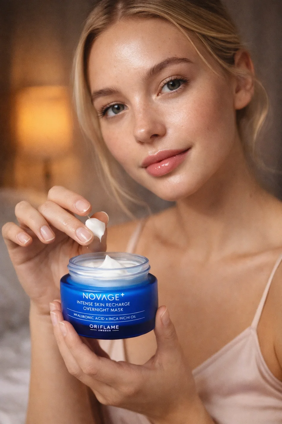 Máscara de Noite Intense Skin Recharge Novage+ da Oriflame