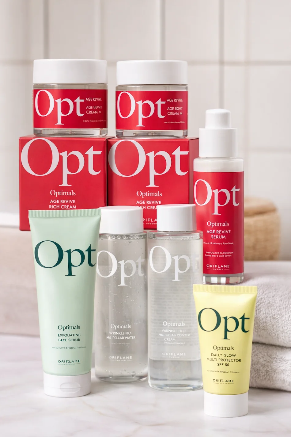 Rotina Optimals primeiras rugas