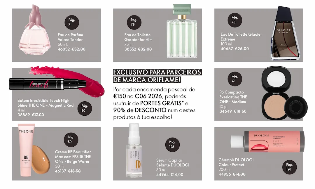 Programa 90% OFF Oriflame