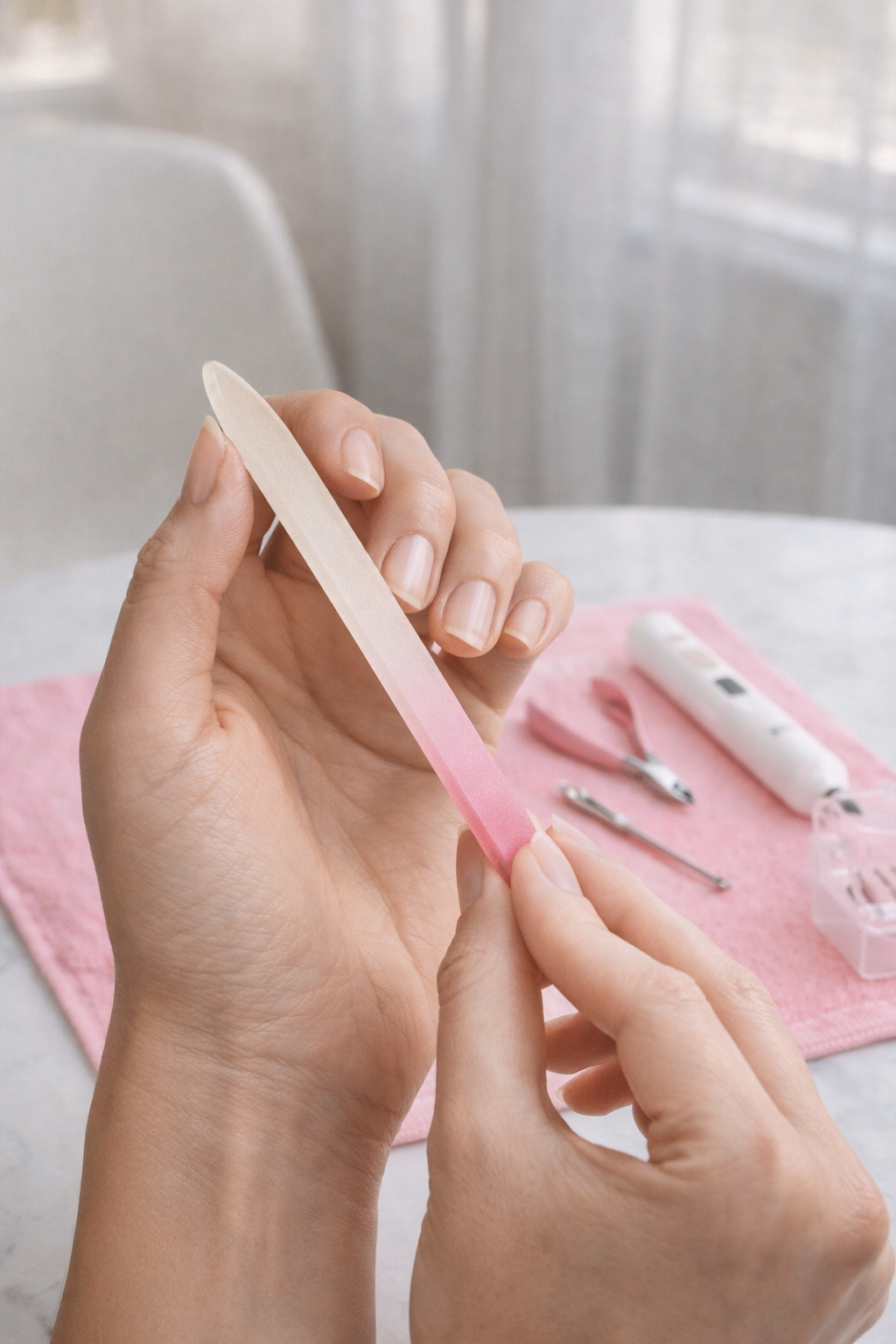 Acessórios de manicure em casa - Lima de Vidro - 48064