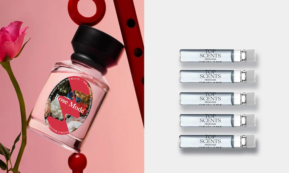 Amostras Rose Mode Top Scents Oriflame