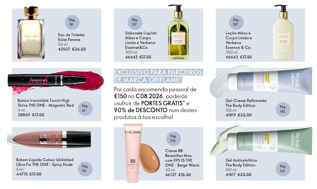 Programa 90% OFF Oriflame