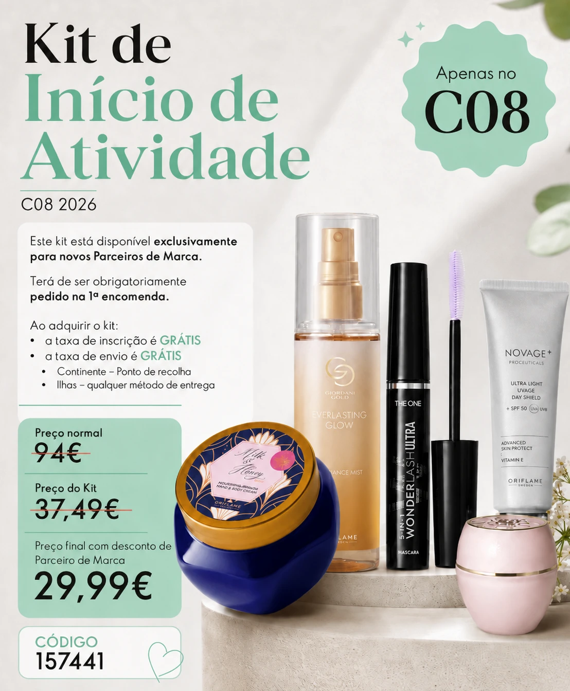 Kit de Início de Atividade Oriflame