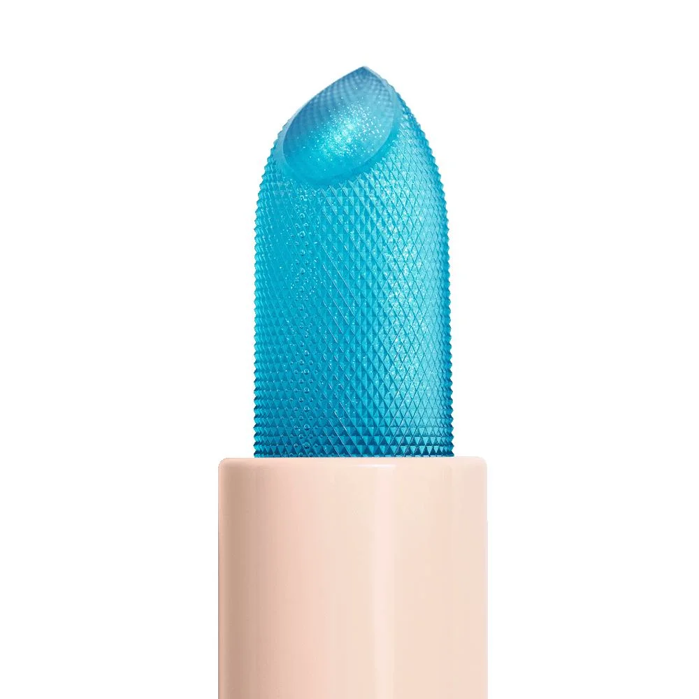 O que faz este batom azul transparente