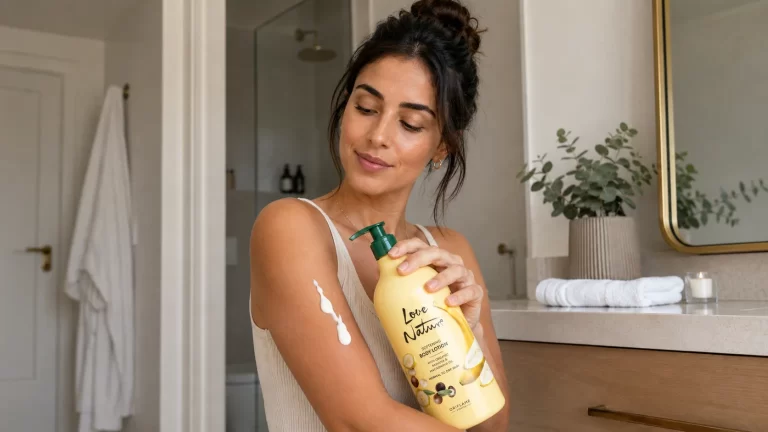 loção corporal banana e macadâmia