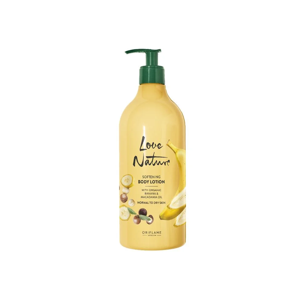 Loção Corporal Suavizante com Banana e Óleo de Macadâmia Biológicos Love Nature
