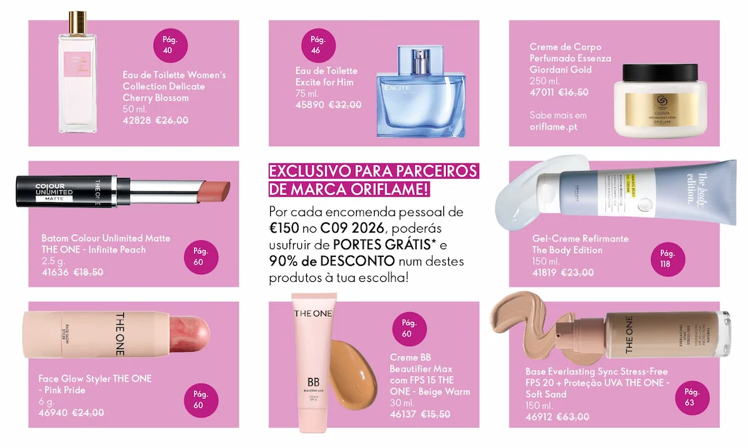Programa 90% OFF Oriflame